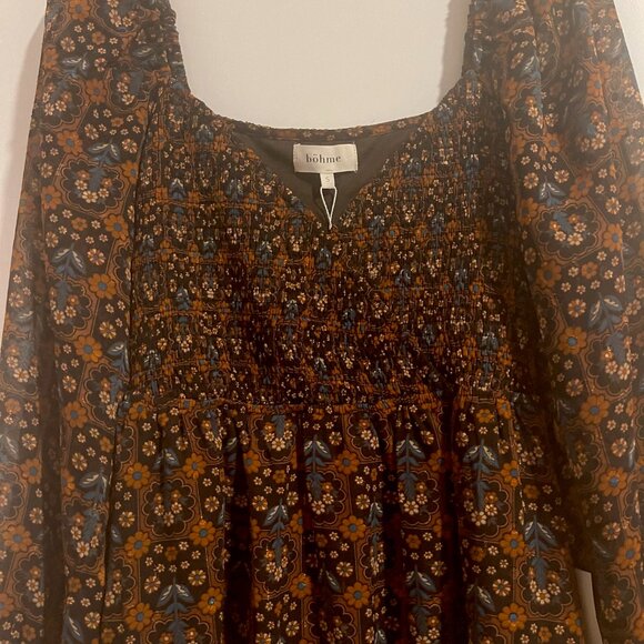bohme Other - Small bohme Brown Floral Bohemian Maxi Dress (NEVER WORN)